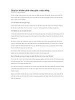 DAY TRE KHAM PHA CAM GIAC CUOC SONG