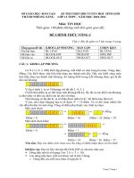 Đề thi chọn HSG 12 năm 2010 (Vòng 2)