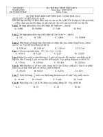 ĐỀ THI TOÁN 5 CẤP TỈNH 2009-2010 TỈNH NAM ĐỊNH TRẮC NGHIỆM