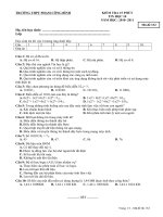 Đề kiểm tra 15p tin học 10