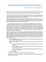 Những giải pháp đổi mới phương pháp dạy học Vật lý_Phần 1