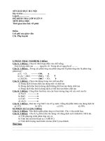 ĐỀ thi hóa cuối năm chất lượng cao