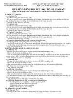 Quy định tiêu chí kiểm tra hồ sơ giáo án