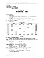 Tiết 18 - Kiểm tra (GA)