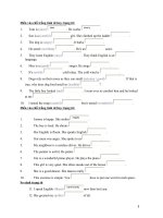 EXERCISES ON ADJ AND ADV