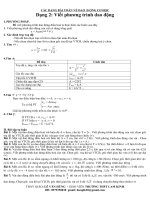 Dạng 2: Viết phương trình của vật dao động điều hoà