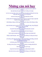 những câu nói hay