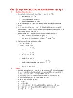 ôn tập ĐS 9 kiểm tra HK I