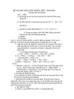 ĐỀ THI CHON ĐỘI TUYỂN HÓA 10