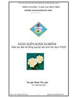 Giáo dục dân số thông qua bộ môn Sinh học lớp 8- GV: Phạm Thị Luận