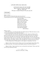 đề thi học sinh giỏi môn tiếng việt lớp 5