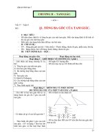 Giáo án hình học 7