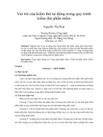 Vai trò của kiểm thử tự động trong quy trình  kiểm thử phần mềm