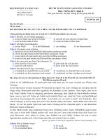 ĐỀ THI TUYỂN SINH CAO ĐẲNG NĂM 2013 Môn: TIẾNG ĐỨC; Khối D mã đề   426 