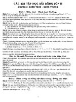 Bộ bài tập tưk luận tổng hợp