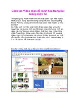 Cách tạo Video clip để chèn vào bài giảng Powerpoint