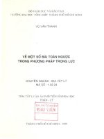 LUAN VAN PHO TIEN SI   MOT SO BAI TOAN NGUOC TRONG PHUONG PHAP TRONG LUC