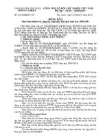 Hướng dẫn thực hiện nhiệm vụ GDTC năm học 2010-2011