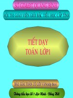 Toán 1: Giải toán có lời văn