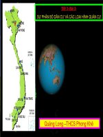 Tiết 3 -bài 3 - Phân bố dân cư và các loại hình quần cư