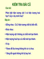 Tiết 18- Phản ứng hóa học