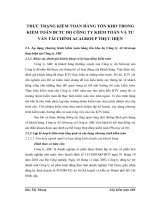 THỰC TRẠNG KIỂM TOÁN HÀNG TỒN KHO TRONG KIỂM TOÁN BCTC DO CÔNG TY KIỂM TOÁN VÀ TƯ VẤN TÀI CHÍNH ACAGROUP THỰC HIỆN