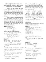 Kĩ năng biến đổi căn thức bậc hai