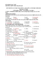DE THI HKII TIENG ANH 11