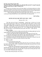 Hướng dẫn dạy học môn Toán