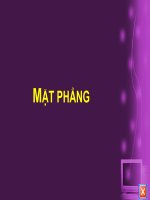 Mặt phẳng trong kg(Oxyz)