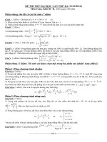 Đề thi thử Đại Học năm 2011- lần 3