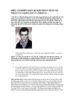 ĐIỀU GÌ KHIẾN BẠN SỰ KHI PHÂN TÍCH VỢ NHẶT(PHẦN 1)