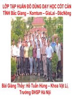 Bài giảng (Thầy Hùng SPHNI) về sử dụng ĐDDH cho cán bộ cốt cán lớp 12