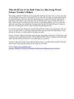 Tiện ích hỗ trợ vẽ các hình Toán, Lý, Hóa trong Word