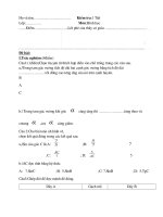 Kiểm tra HH 9 chương I