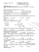 Đề Toán lớp 3- tháng 10