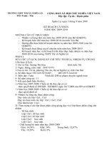 KẾ HOẠCH CM 2009-2010