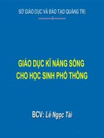 KĨ NĂNG SỐNG - bài 2