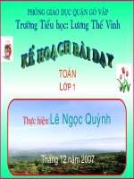 Bài Giảng Lớp 1