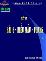 Bài 6 - Biểu mẫu
