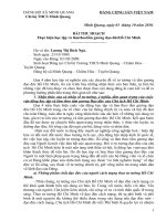 Bai thu hoạch học tập tấm gương đạo đức HCM