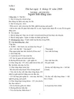 Tuần 5 lớp 3 cả ngày