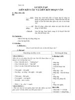 Tiết 110 liên kết câu..... Văn 9