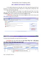 Đưa điẻm thi của HS vào blog Violet