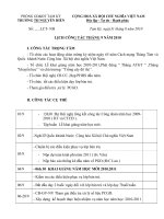 Lịch công tác tháng 9/2010