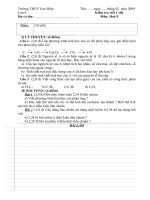 Kiểm tra viết 3_Hóa 9