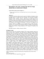 Hydrophytes may play an important role in sewage disinfection in constructed wetlands
