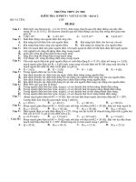 đề 15 phút (số 2) 11CB