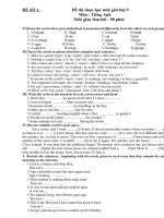 ĐỀ CHỌN HSG AV9( sô1)