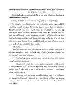 một số giải pháp nhằm thực hiện kế hoạch kinh doanh ở công ty vận tải và đại lý vận tải thời kỳ 2001 2005